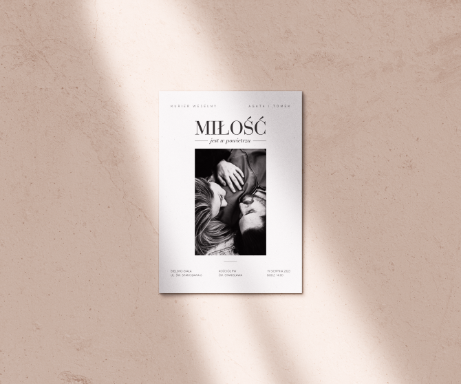 Kurier Weselny w wersji minimalistycznej